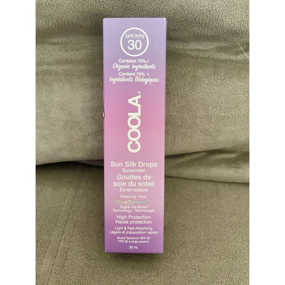 Coola Sun Silk Drops SPF 30 Sunscreen Full 360° Spectrum 1 oz 70% + Organic - Picture 1 of 4
